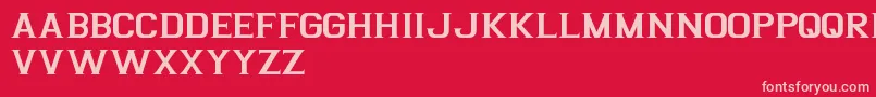 ArgentinaFreePromo Font – Pink Fonts on Red Background