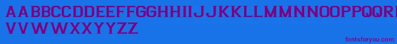 Шрифт ArgentinaFreePromo – фиолетовые шрифты на синем фоне