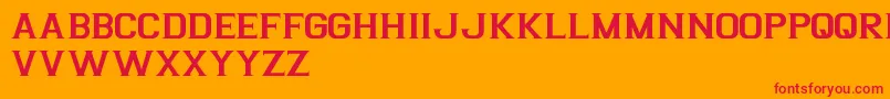 ArgentinaFreePromo Font – Red Fonts on Orange Background