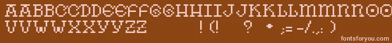 Otero Font – Pink Fonts on Brown Background