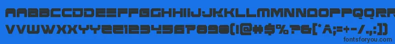 Eridanusxtracond Font – Black Fonts on Blue Background