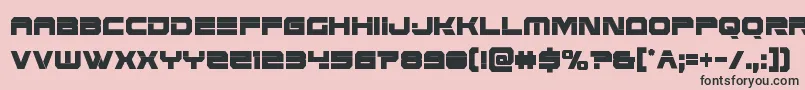 Eridanusxtracond Font – Black Fonts on Pink Background