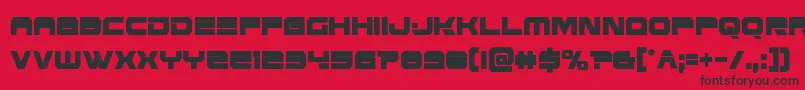 Eridanusxtracond Font – Black Fonts on Red Background