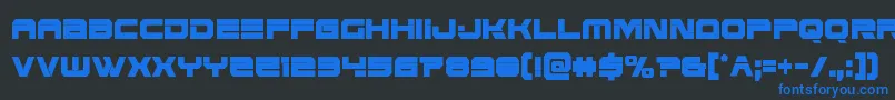 Eridanusxtracond Font – Blue Fonts on Black Background