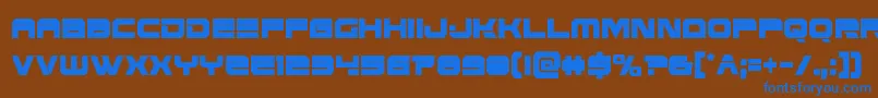 Eridanusxtracond Font – Blue Fonts on Brown Background