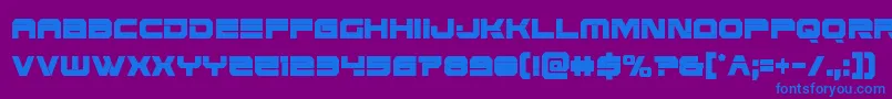 Eridanusxtracond Font – Blue Fonts on Purple Background