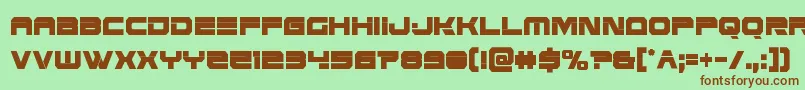 Eridanusxtracond Font – Brown Fonts on Green Background