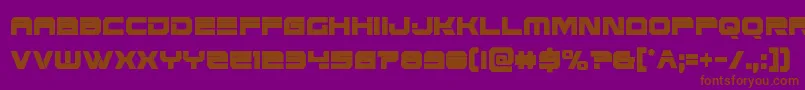 Шрифт Eridanusxtracond – коричневые шрифты на фиолетовом фоне