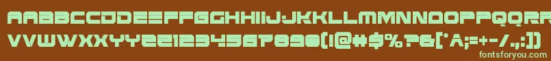 Eridanusxtracond Font – Green Fonts on Brown Background