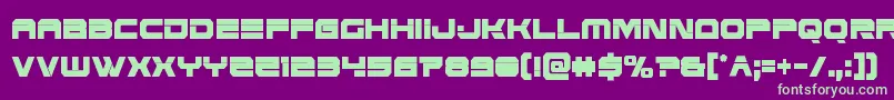 Eridanusxtracond Font – Green Fonts on Purple Background