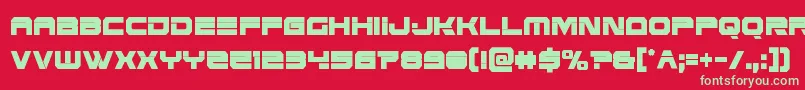 Eridanusxtracond Font – Green Fonts on Red Background