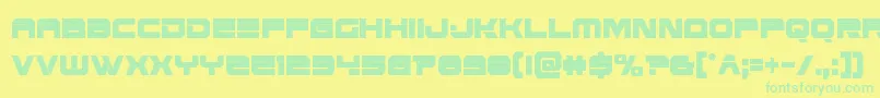 Eridanusxtracond Font – Green Fonts on Yellow Background