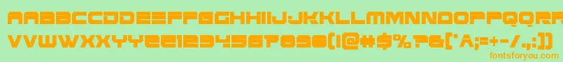 Eridanusxtracond Font – Orange Fonts on Green Background