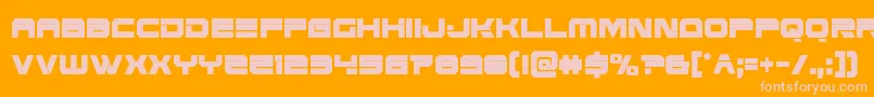Eridanusxtracond Font – Pink Fonts on Orange Background