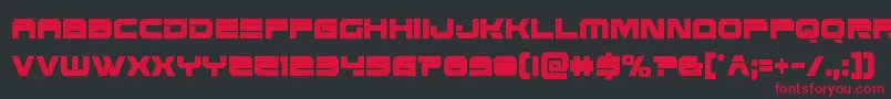 Eridanusxtracond Font – Red Fonts on Black Background