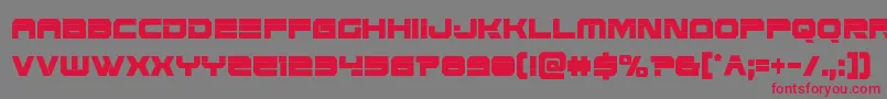 Eridanusxtracond Font – Red Fonts on Gray Background