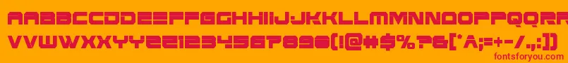 Eridanusxtracond Font – Red Fonts on Orange Background