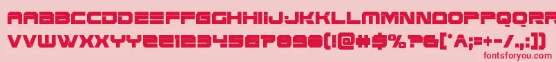 Eridanusxtracond Font – Red Fonts on Pink Background