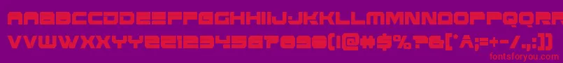 Eridanusxtracond Font – Red Fonts on Purple Background