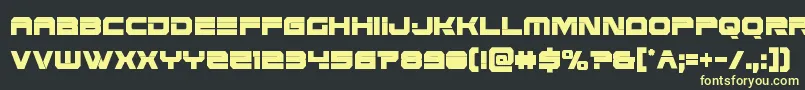 Eridanusxtracond Font – Yellow Fonts on Black Background