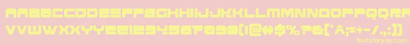 Eridanusxtracond Font – Yellow Fonts on Pink Background