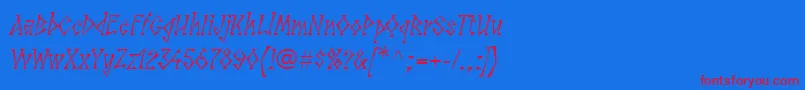 fuente LinotypesunbursteastRegular – Fuentes Rojas Sobre Fondo Azul