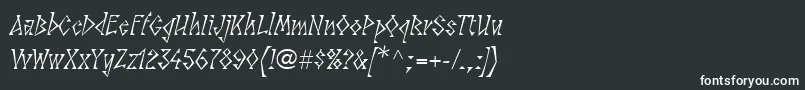 LinotypesunbursteastRegular Font – White Fonts on Black Background