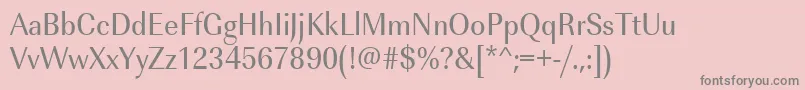 Urwimperialtextnar Font – Gray Fonts on Pink Background