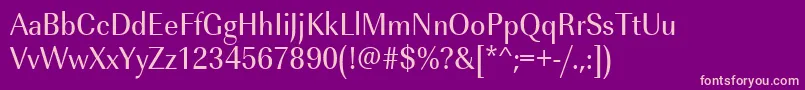 Urwimperialtextnar Font – Pink Fonts on Purple Background