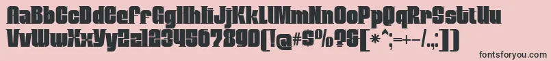 MobleyserifRegular Font – Black Fonts on Pink Background