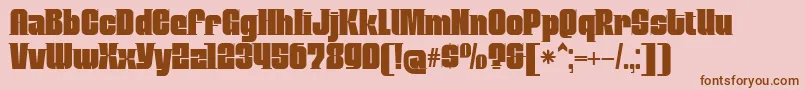 MobleyserifRegular Font – Brown Fonts on Pink Background