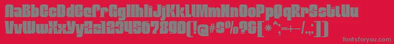 MobleyserifRegular Font – Gray Fonts on Red Background