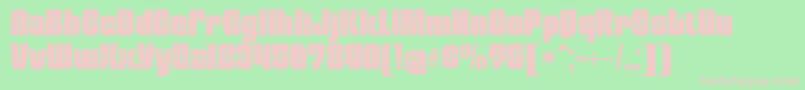 MobleyserifRegular Font – Pink Fonts on Green Background