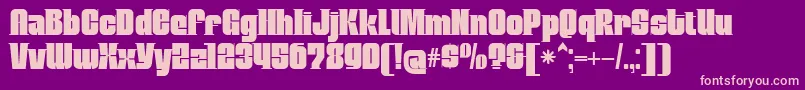 MobleyserifRegular Font – Pink Fonts on Purple Background