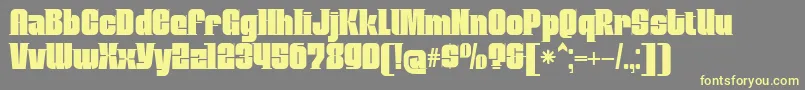 MobleyserifRegular Font – Yellow Fonts on Gray Background