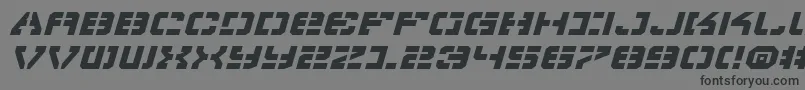 VyperExpandedItalic Font – Black Fonts on Gray Background