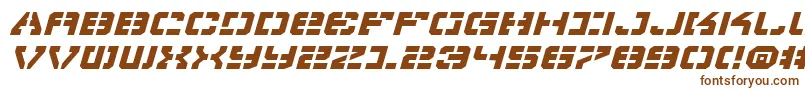 VyperExpandedItalic-fontti – ruskeat fontit valkoisella taustalla