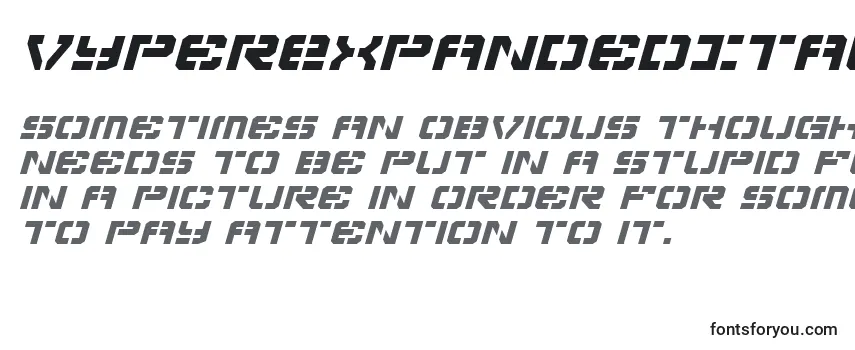VyperExpandedItalic Font