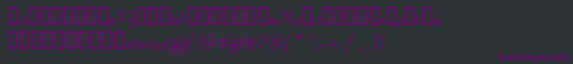 StudioScriptAltTwoItcTt Font – Purple Fonts on Black Background