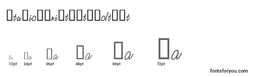 StudioScriptAltTwoItcTt Font Sizes