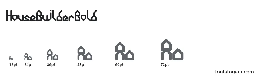 HouseBuilderBold Font Sizes