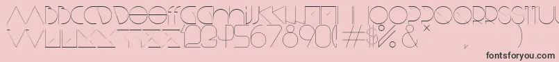BisurkRegular Font – Black Fonts on Pink Background