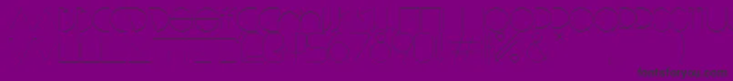 BisurkRegular Font – Black Fonts on Purple Background