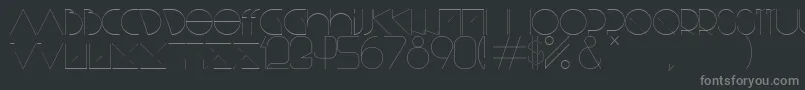 fuente BisurkRegular – Fuentes Grises Sobre Fondo Negro