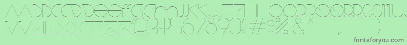 BisurkRegular Font – Gray Fonts on Green Background