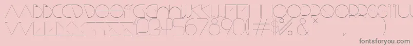 BisurkRegular Font – Gray Fonts on Pink Background