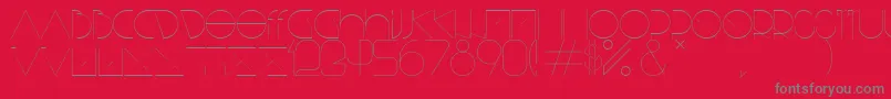 BisurkRegular Font – Gray Fonts on Red Background