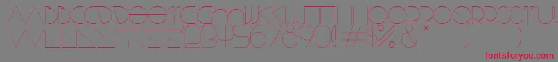 Lisätietoja BisurkRegular-fontista BisurkRegular-fontti – punaiset fontit harmaalla taustalla