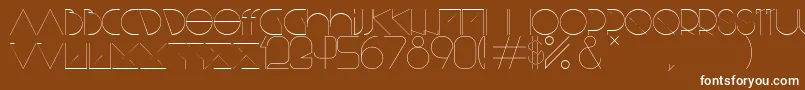 BisurkRegular Font – White Fonts on Brown Background