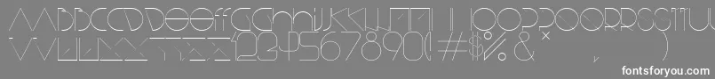 BisurkRegular Font – White Fonts on Gray Background